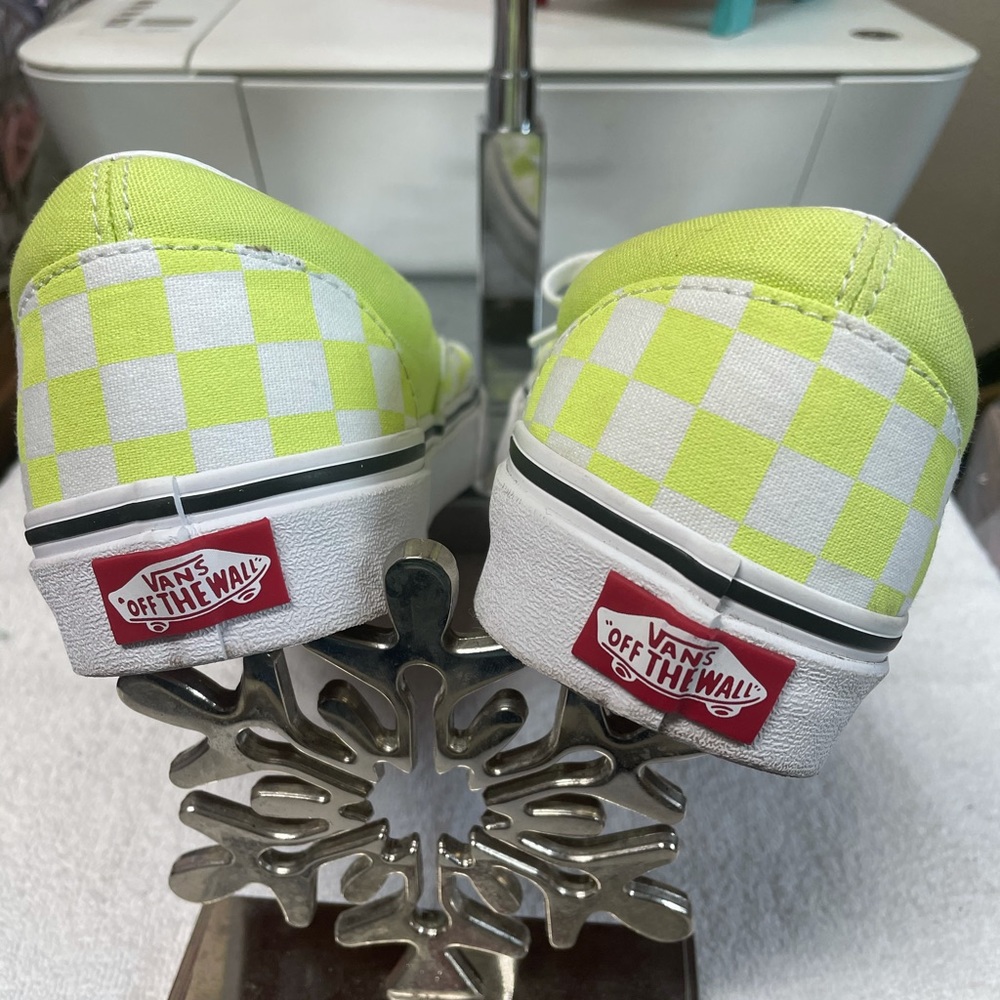 Vans Lime Checkerboards - Picture 4 of 7